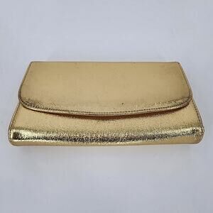 Vintage Gold Metallic Clutch Purse